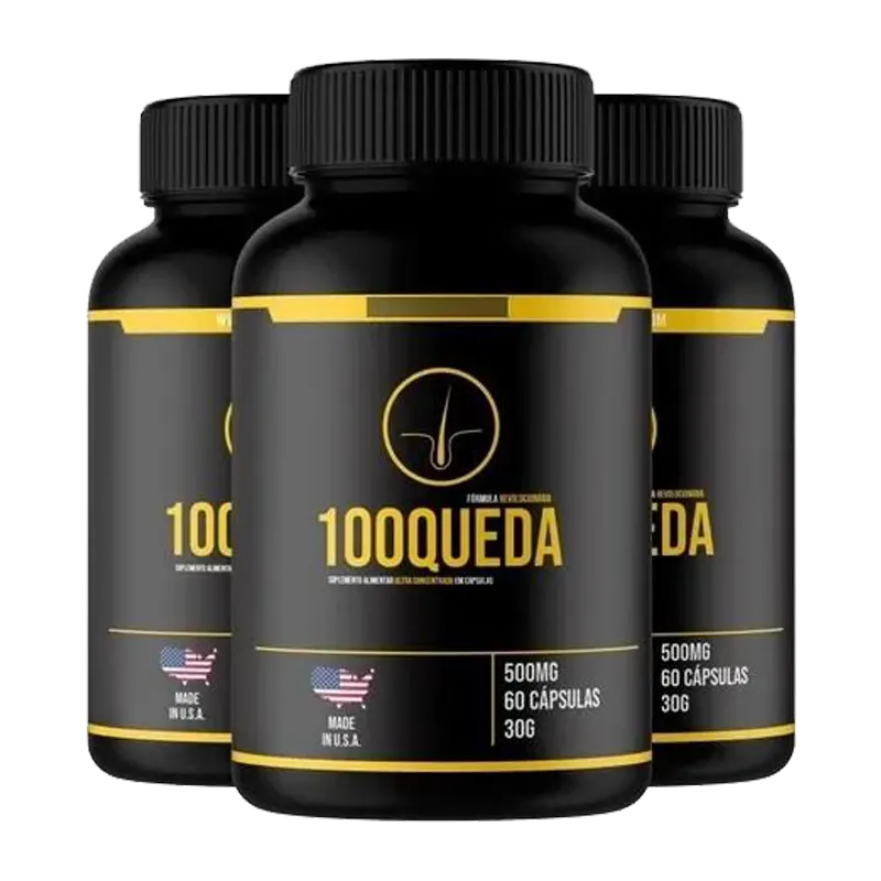 100 Queda Original - Crescimento Capilar - 3 Potes