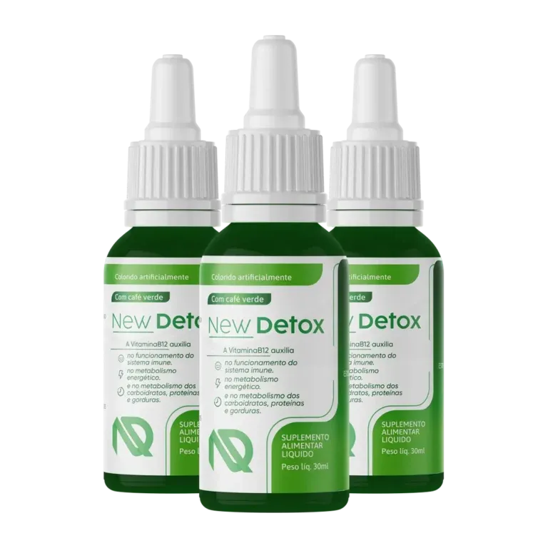 New Detox Gotas 3 Pote