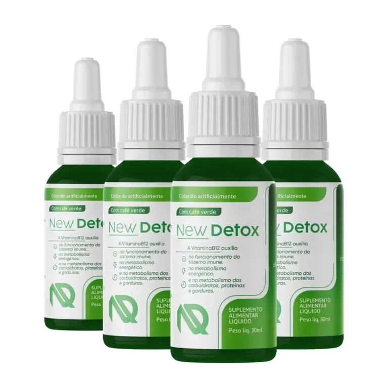 New Detox Gotas 4 Pote