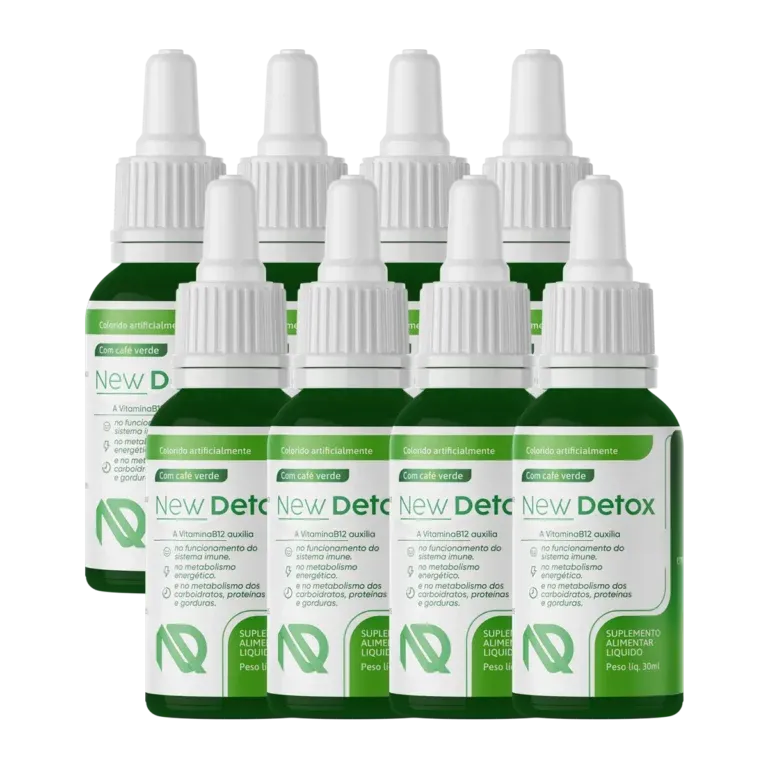 New Detox Gotas 8 Pote