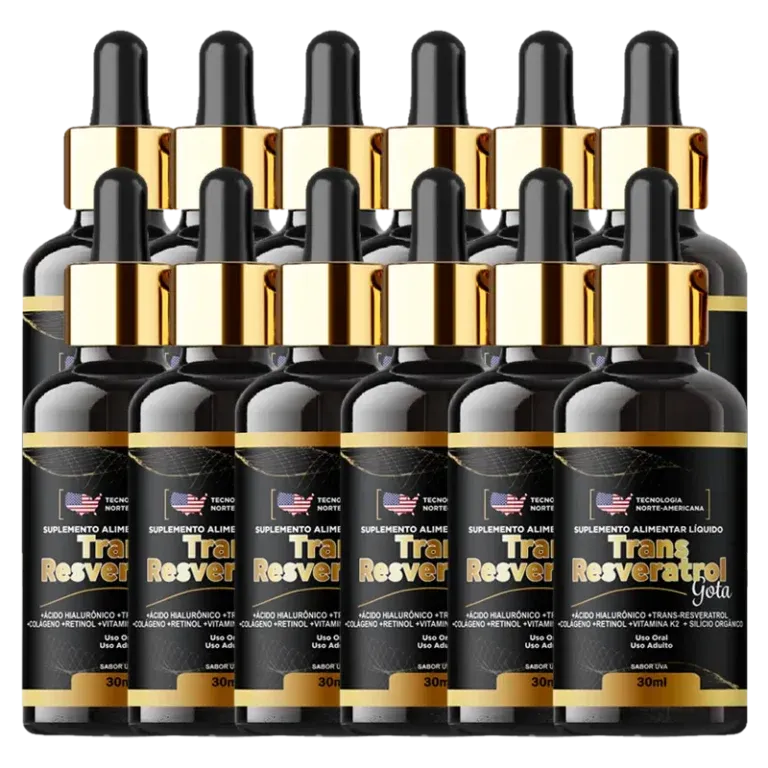 Trans Resveratrol Gota 12 Frasco